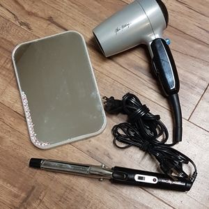 Hair Dryer/Curling Iron/Mirror